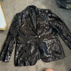 Black sequin blazer